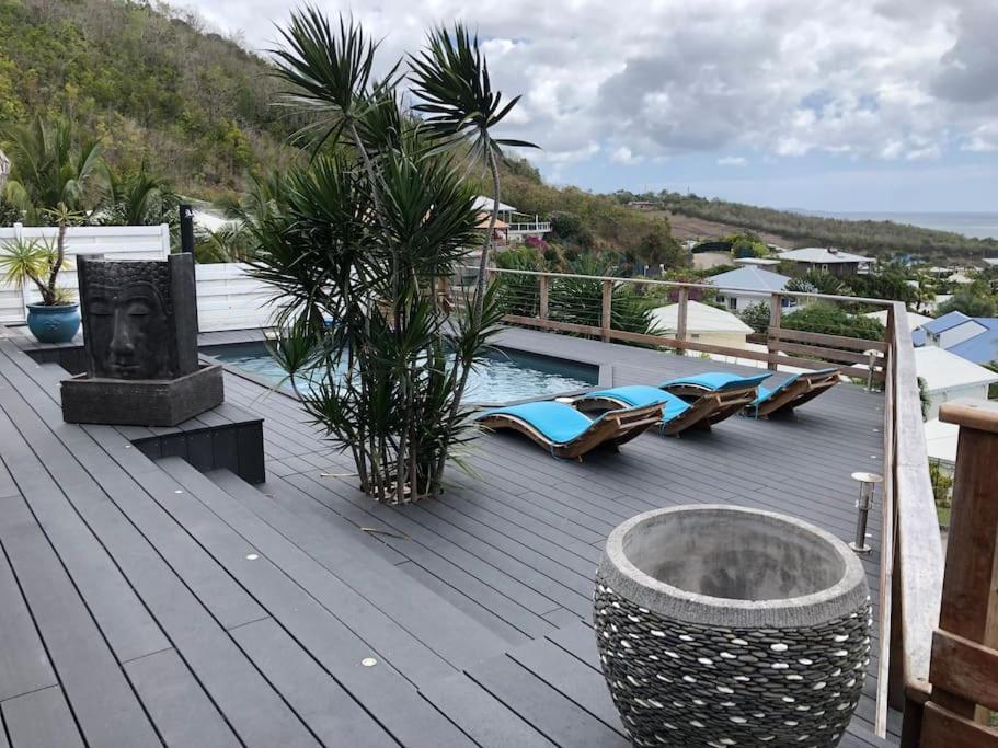 La Villa Coconut Vue A 180° Mer Rocher Du Diamant ル・ディアマン エクステリア 写真